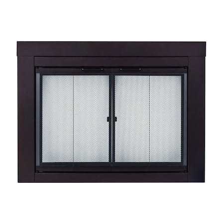 Fireplace Glass Doors Ascot Large Oil Rubbed Bronze AT-1002OR